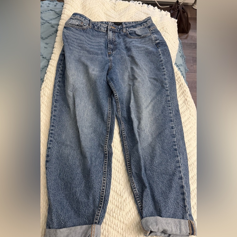 ASOS High Rise Blue Jeans